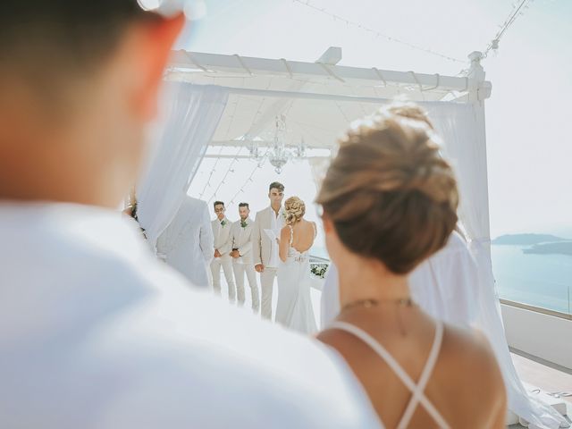 Ross and Neenah&apos;s Wedding in Santorini, Greece 53