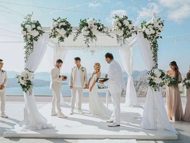 Ross and Neenah&apos;s Wedding in Santorini, Greece 57