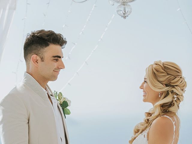 Ross and Neenah&apos;s Wedding in Santorini, Greece 61