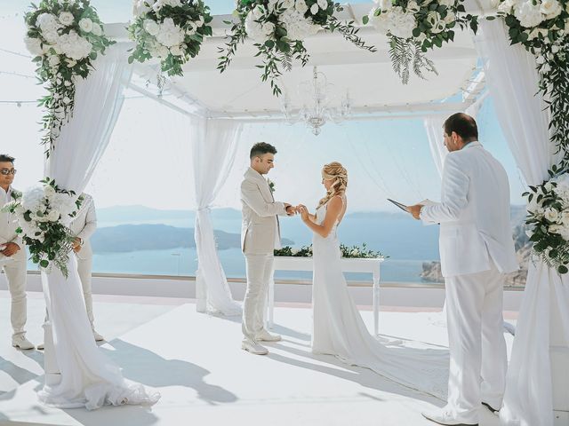 Ross and Neenah&apos;s Wedding in Santorini, Greece 63