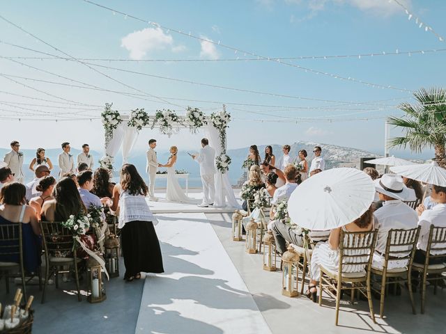 Ross and Neenah&apos;s Wedding in Santorini, Greece 64