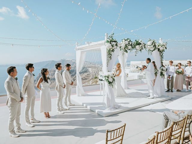 Ross and Neenah&apos;s Wedding in Santorini, Greece 65