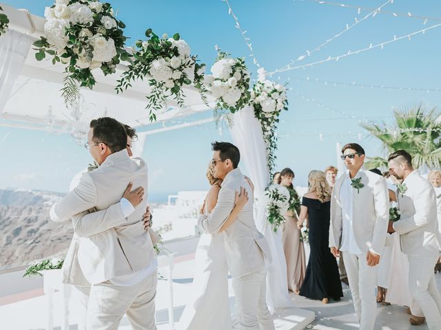 Ross and Neenah&apos;s Wedding in Santorini, Greece 72