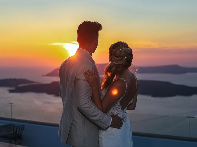 Ross and Neenah&apos;s Wedding in Santorini, Greece 100