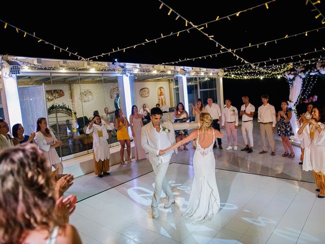 Ross and Neenah&apos;s Wedding in Santorini, Greece 114