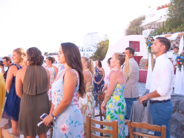 Will and Alexandra&apos;s Wedding in Santorini, Greece 71