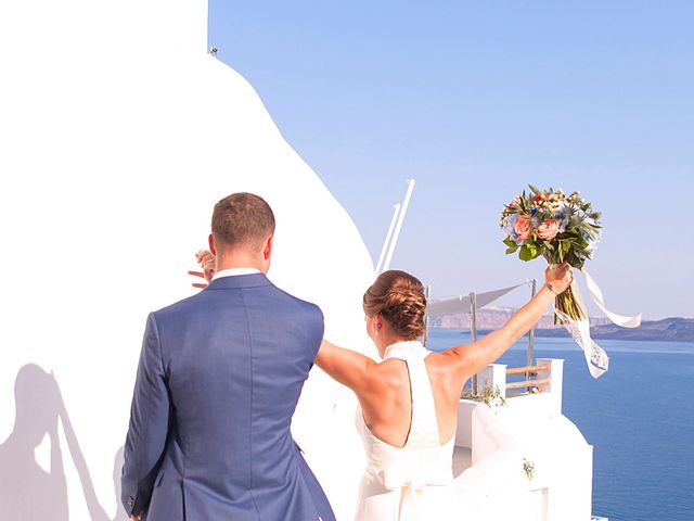 Will and Alexandra&apos;s Wedding in Santorini, Greece 85