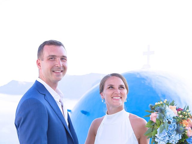 Will and Alexandra&apos;s Wedding in Santorini, Greece 90