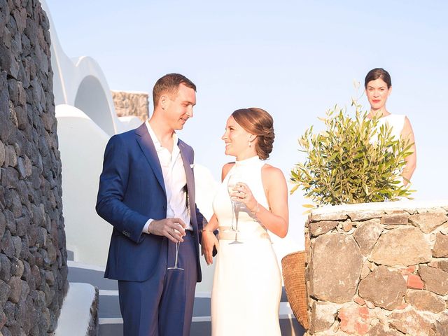 Will and Alexandra&apos;s Wedding in Santorini, Greece 100