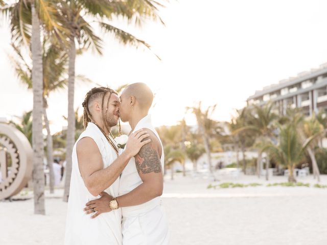 Damion and Blake's Wedding in Cancun, Mexico 98