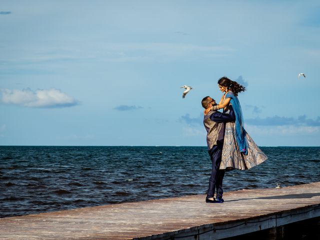 Deep and Janani&apos;s Wedding in Cancun, Mexico 4