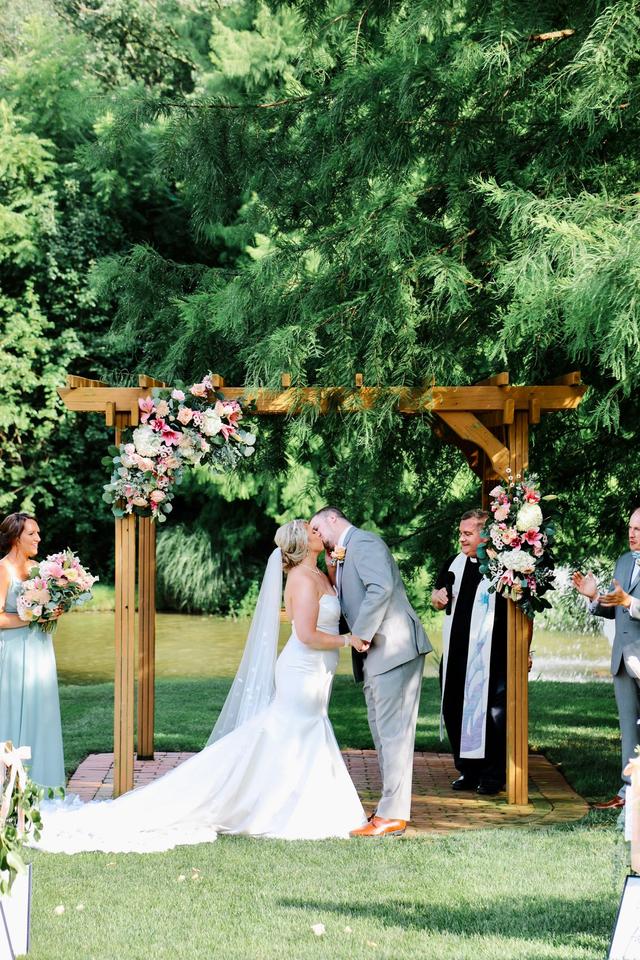 Lace and Peonies Floral Design - 2