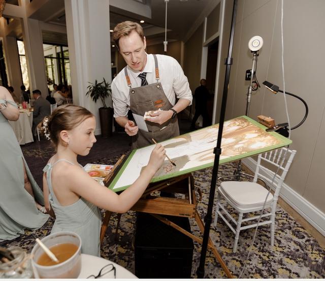Live Watercolor Event Painting - 1