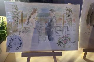 Jeffrey Hull Live Wedding Painting - 5