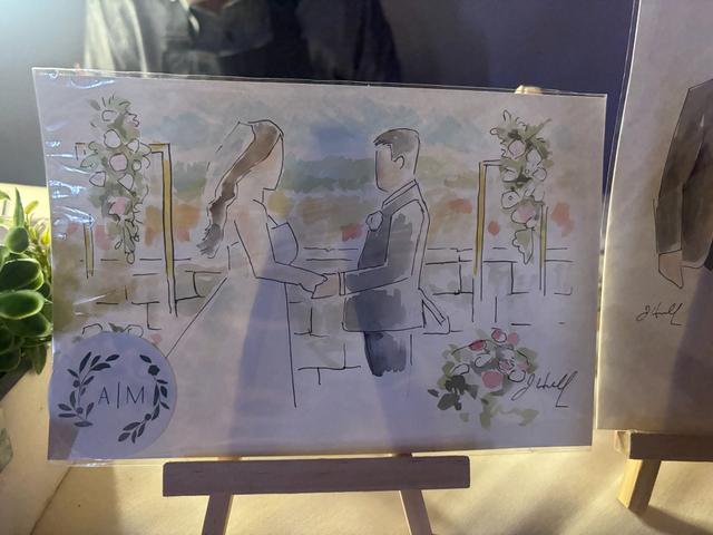 Jeffrey Hull Live Wedding Painting - 1