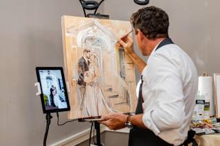 Jeffrey Hull Live Wedding Painting - 9