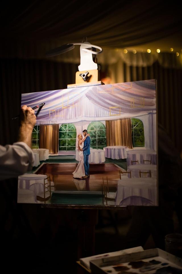 Live Wedding Painting by Mark - 2