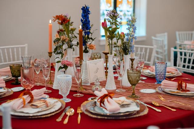 Ruth and Rose Mismatched Vintage China Rental - 1