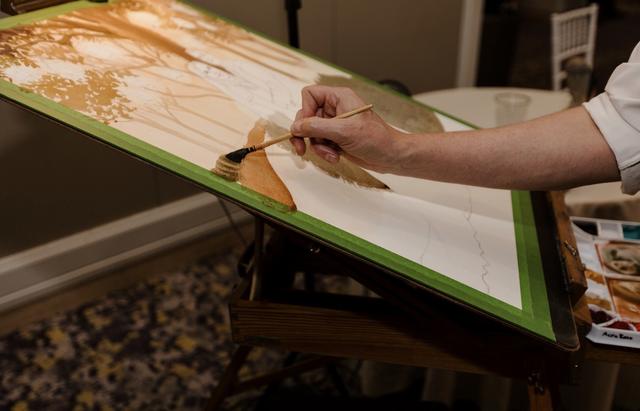 Live Watercolor Event Painting - 3