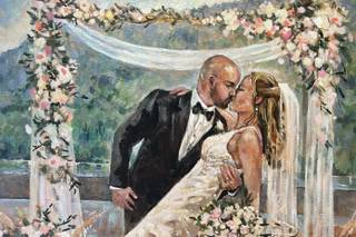 Jeffrey Hull Live Wedding Painting - 13