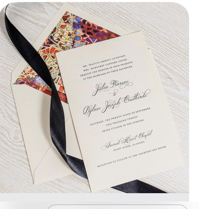 Soiree Signatures Calligraphy and Custom Designed Invitations - 1