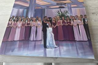 Live Wedding Painting by Mark - 8