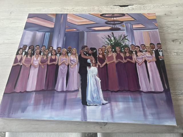 Live Wedding Painting by Mark - 4