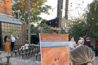 Blushing Brushes Live Wedding Painting - 7