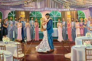 Live Wedding Painting by Mark - 7