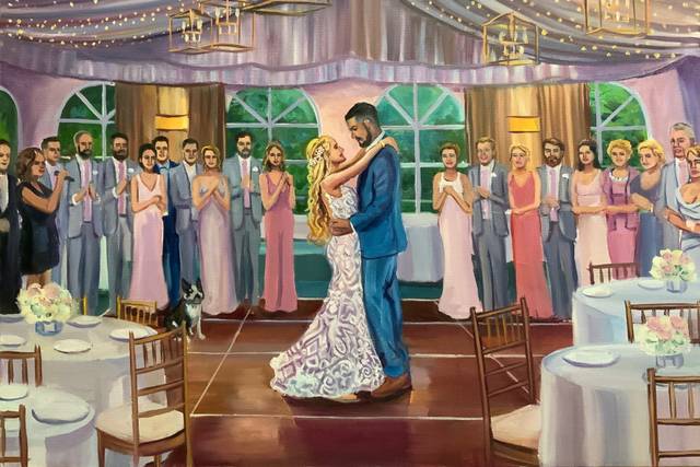 Live Wedding Painting by Mark 2
