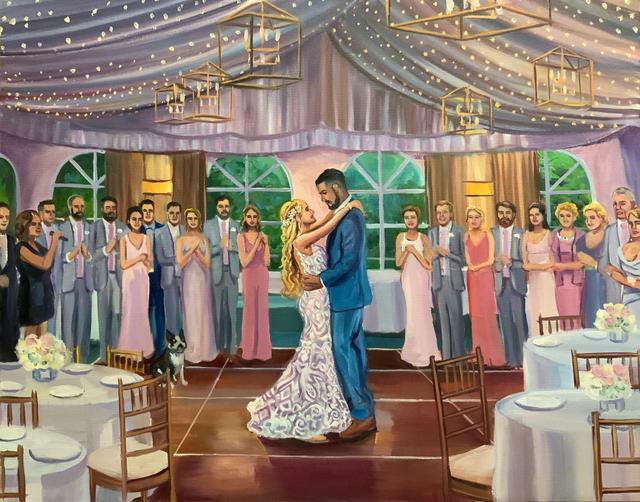 Live Wedding Painting by Mark - 3