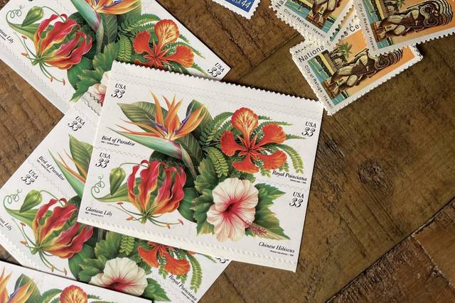 Garden Party Postage Collection Postage Stamps by Little Postage House