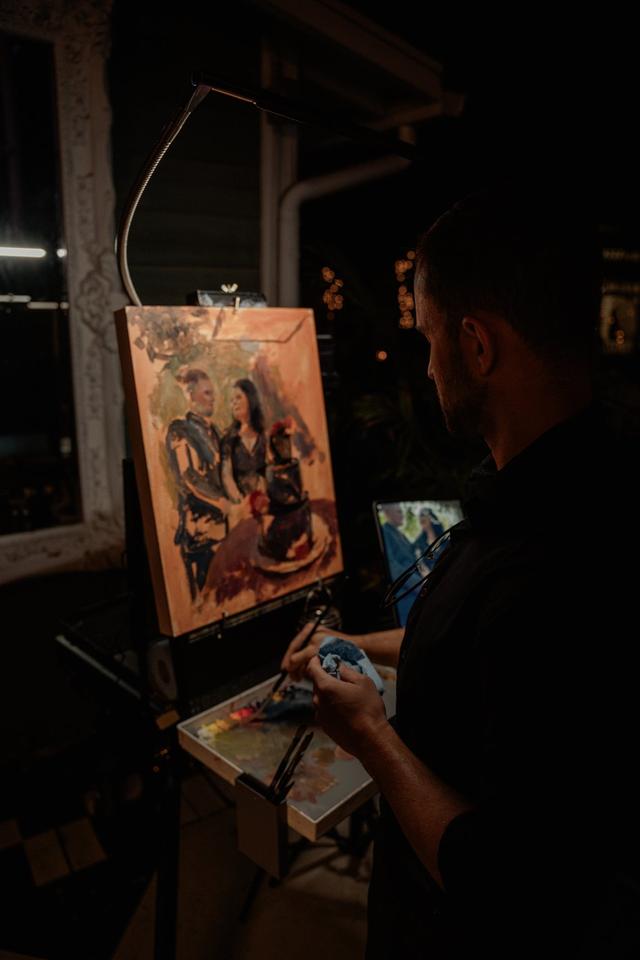 Ryan Kindseth Art - Live Wedding Painter - 1