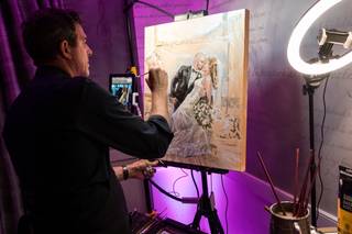 Jeffrey Hull Live Wedding Painting - 14