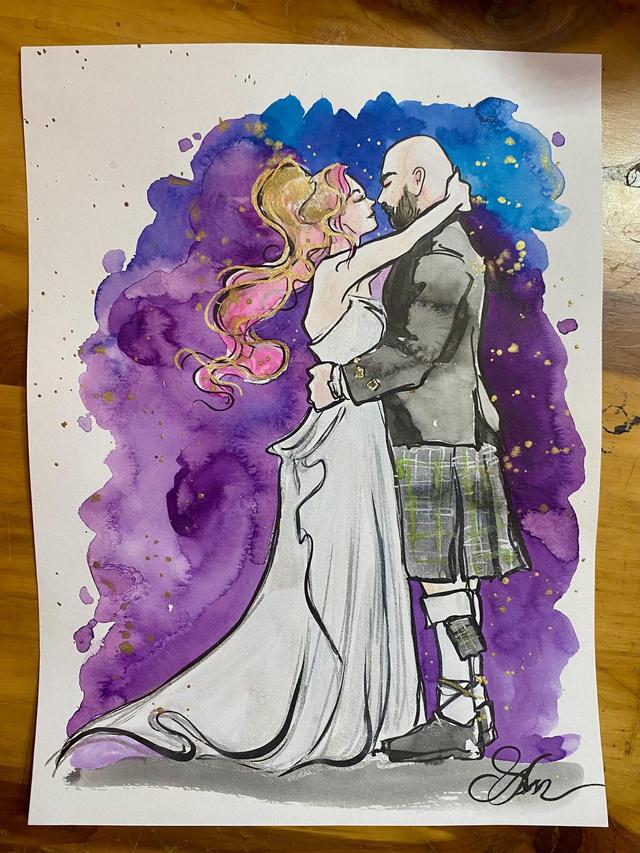 Art of Anne Mitchell Live Art - 2