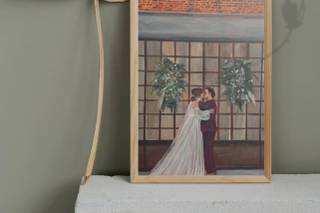 Blushing Brushes Live Wedding Painting - 8