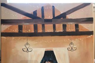 Blushing Brushes Live Wedding Painting - 15