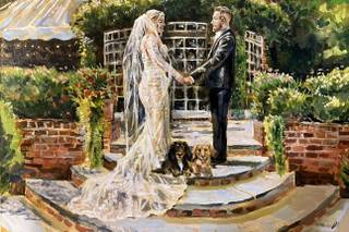 Jeffrey Hull Live Wedding Painting - 18
