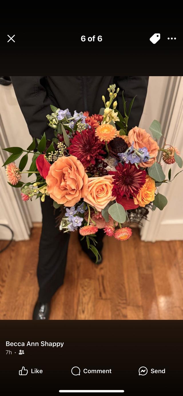 Black Begonia Floral Design - 2