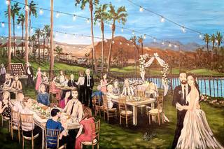 Live Wedding Painting by Lucy B - 6