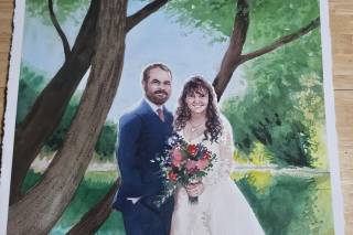 Live Watercolor Event Painting - 8