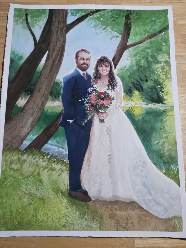 Live Watercolor Event Painting - 2