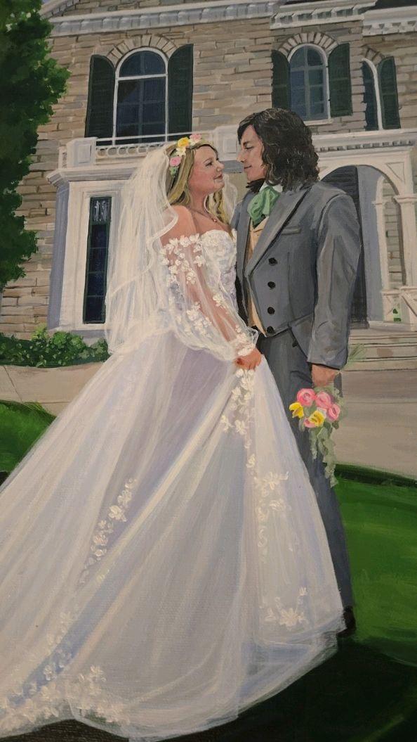 Savannah’s Live Wedding Painting - 3