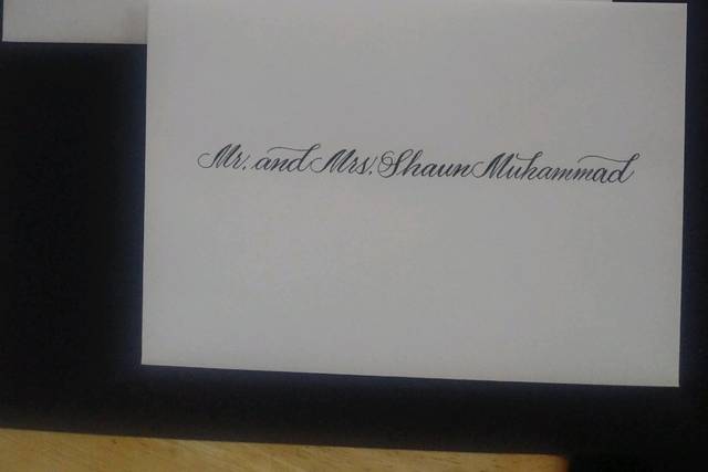 Nancy Favorito Calligraphy 1