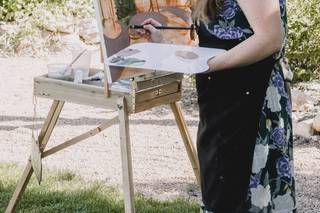 Blushing Brushes Live Wedding Painting - 6