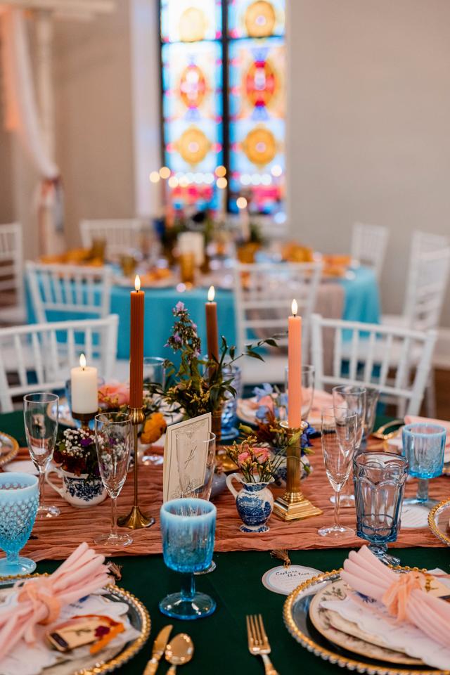Ruth and Rose Mismatched Vintage China Rental - 2