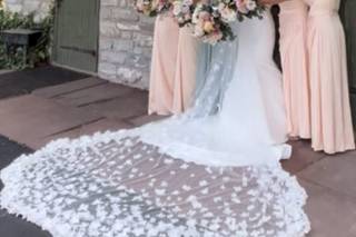 Lace and Peonies Floral Design - 5
