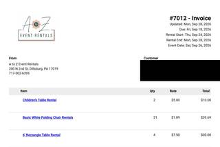 A to Z Event Rentals - 24