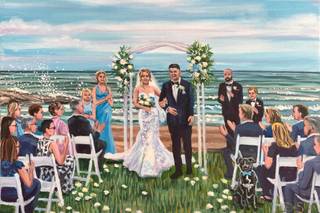 Live Wedding Painting by Mark - 5