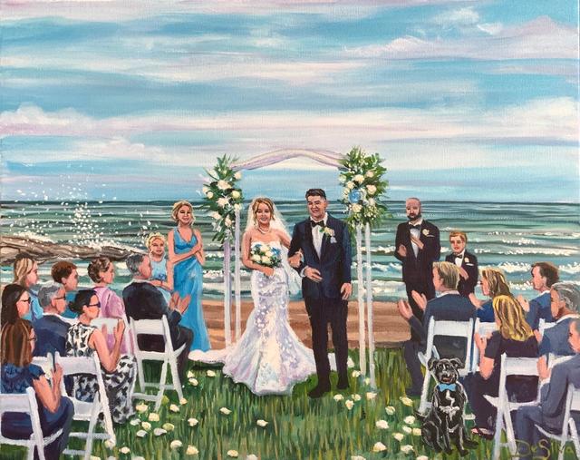 Live Wedding Painting by Mark - 1